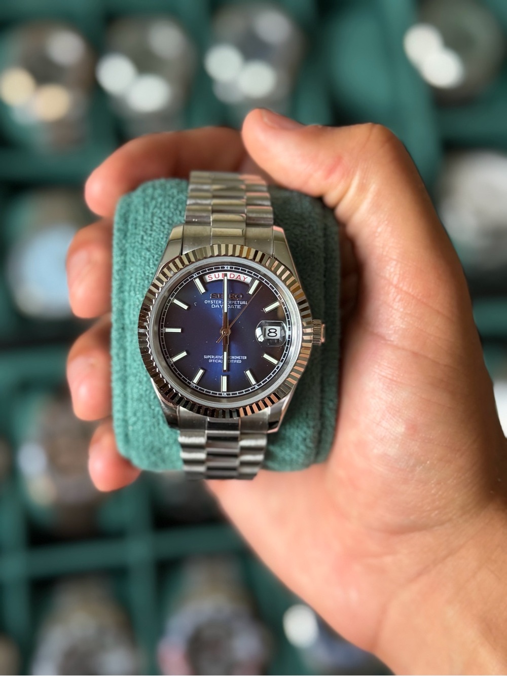 Seiko Mod: Blue Day-Date